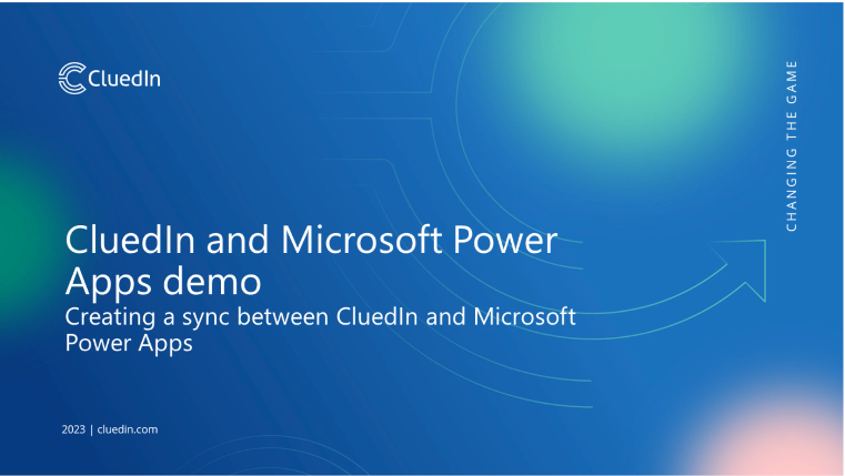 How to build a sync between Power Apps and CluedIn