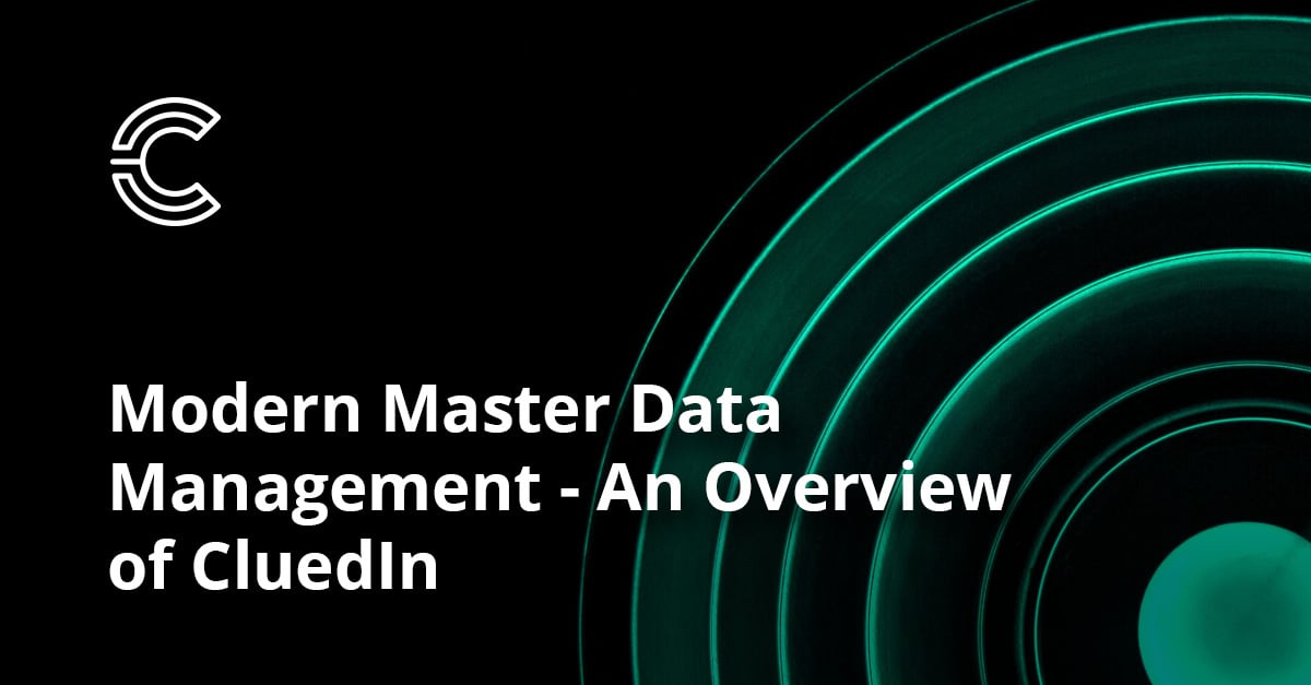 Modern Master Data Management